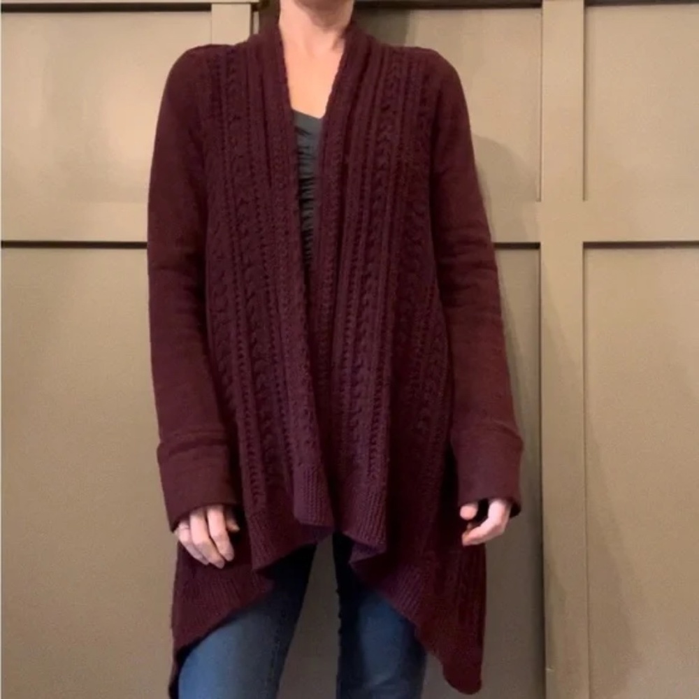 Anthropologie Saturday Sunday Neela Knit Open Front Cardigan Sweater Size Medium